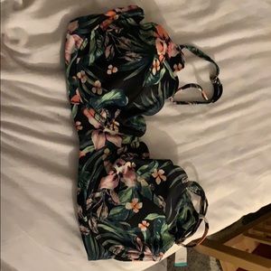 Floral bathing suit top